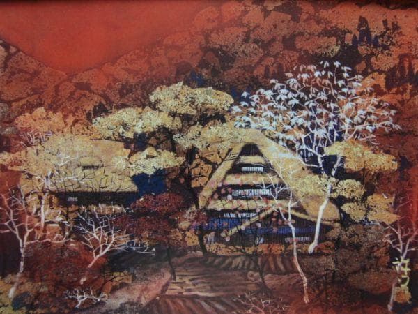 川合誠司、【夕韻】、希少な額装用画集より、新品額装付、状態良好