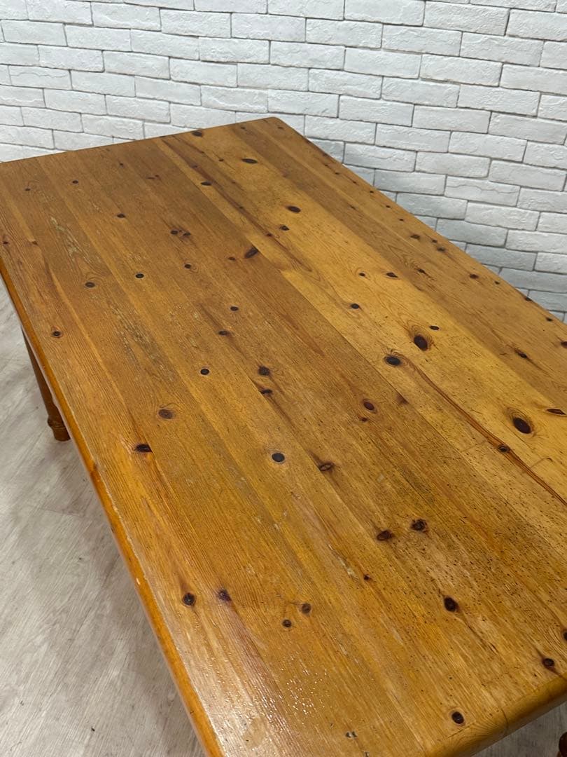 【東京都内23区配送無料】アンティーク　ダイニング　テーブル　木製　机　作業台