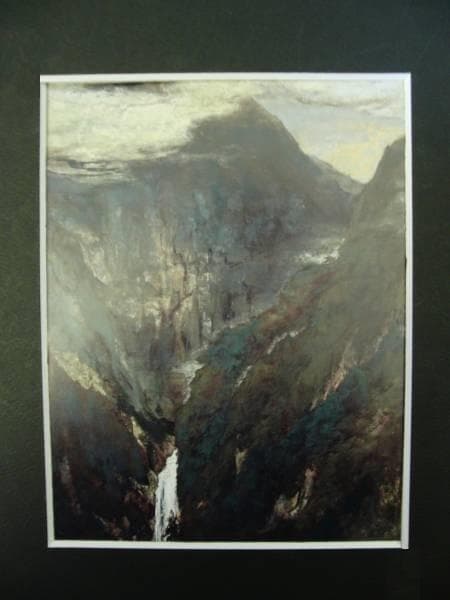 毛利 武彦、奥熊野、希少な額装用画集より、新品高級額装付、状態良好