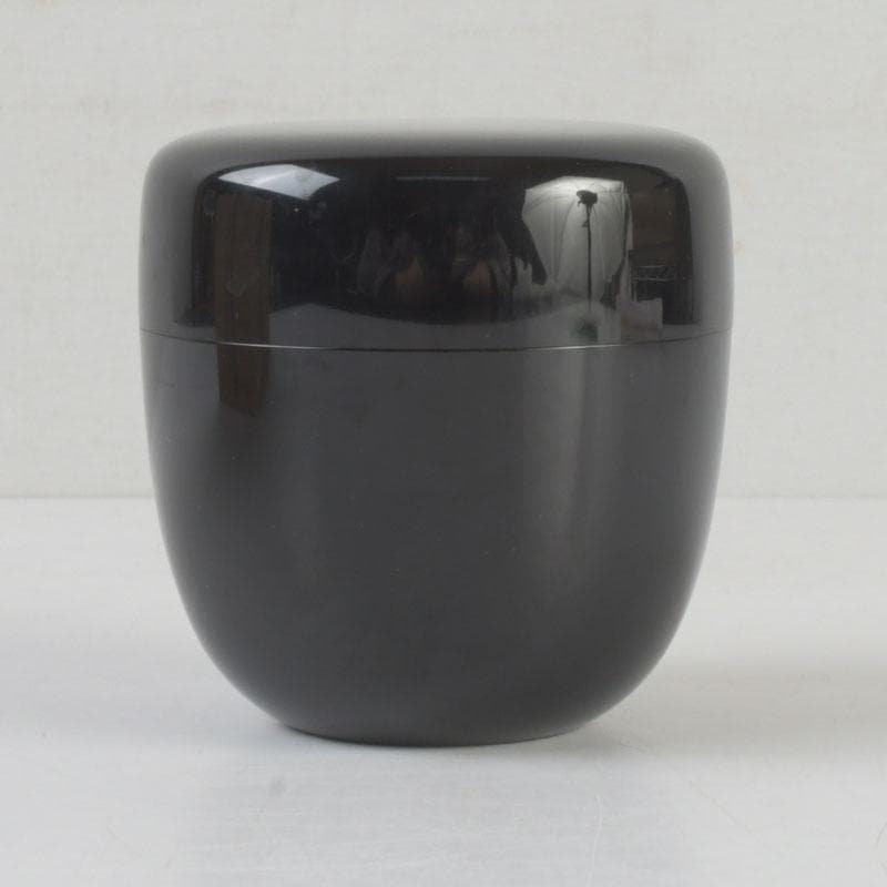 茶道具　輪島塗　蒔絵師　谷内一則(紫香)作　岩松蒔絵　大棗　共布共箱　V9588