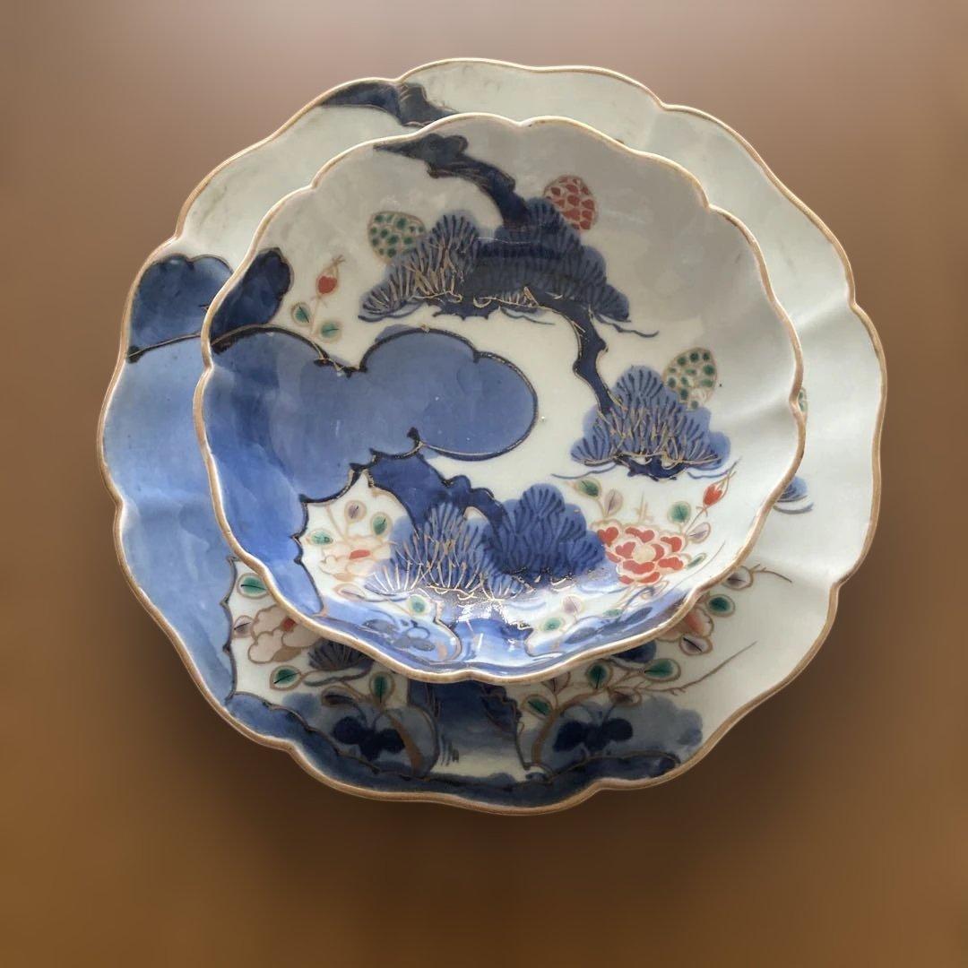 「古伊万里」なます皿・中皿2枚セット