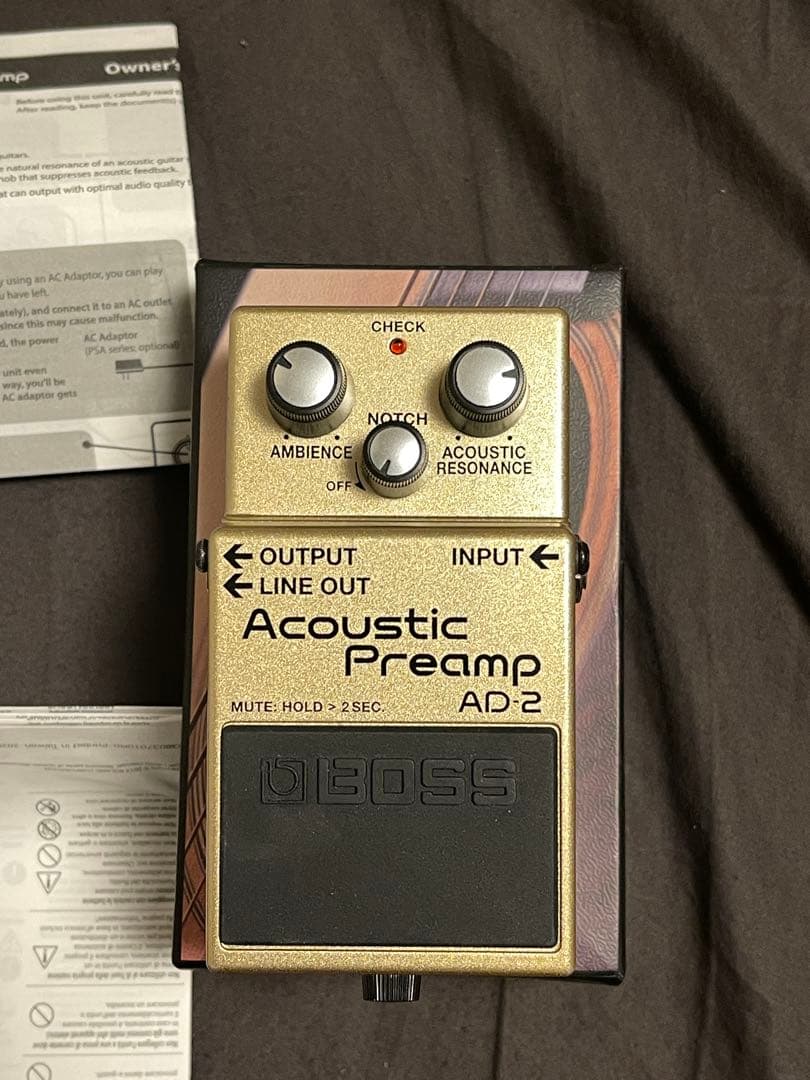 【5日まで限定価格】BOSS Acoustic Preamp AD-2 箱付き