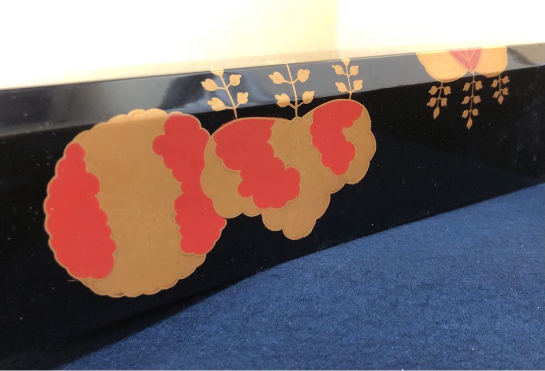 《レ》輪島塗 高台寺蒔絵 炉縁 弘悦作 共箱　251121え5