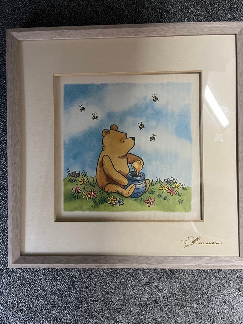 ディズニー　プーさん　絵画　アンティーク　日本企業輸入品