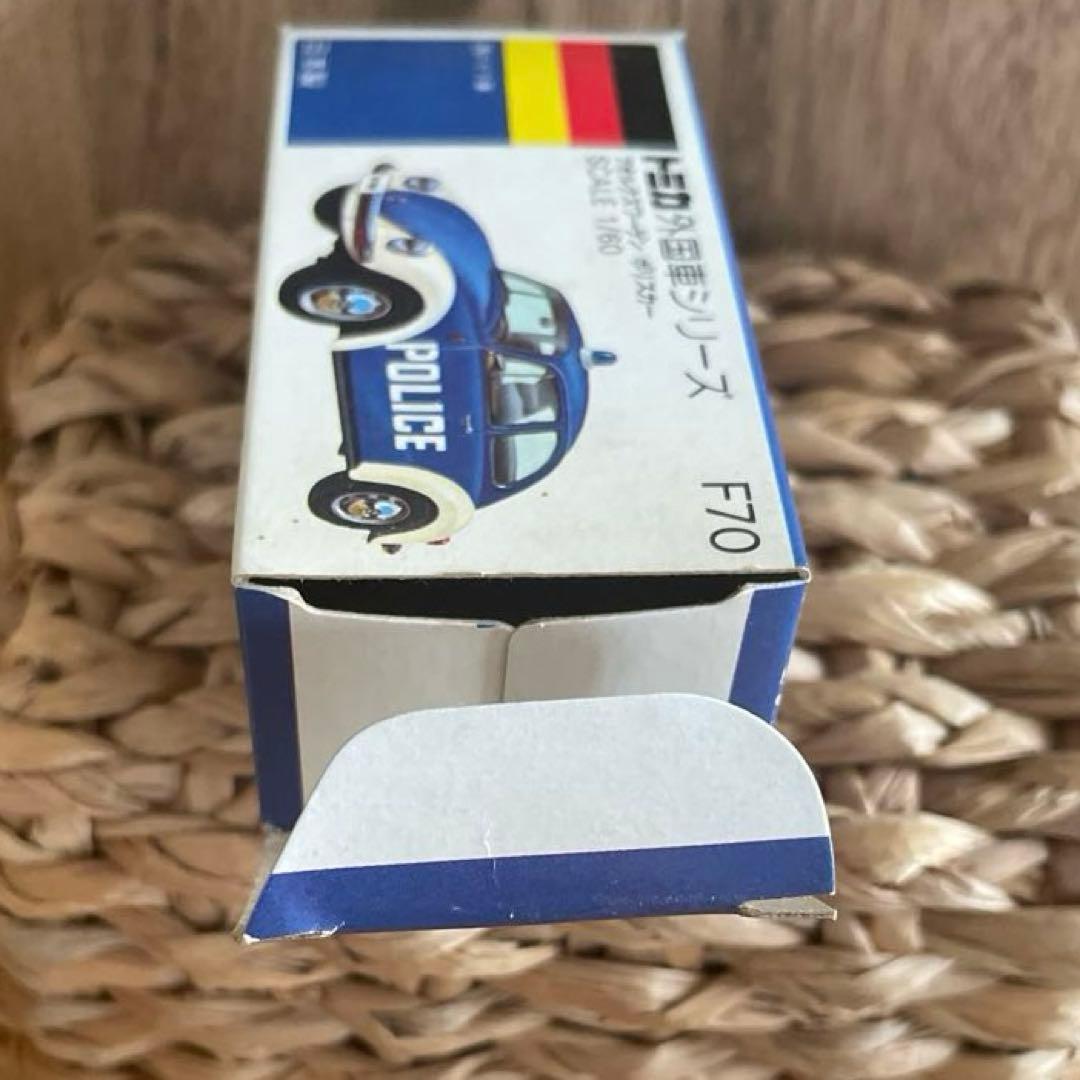 〈トミカ〉青箱 F70 フォルクスワーゲン ポリスカー ドイツ緑 (日本製)