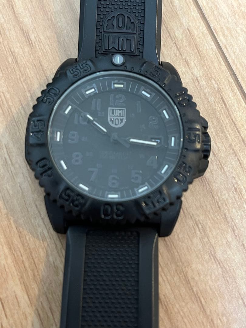 Luminox 3050 ブラック ラバーベルト 時計