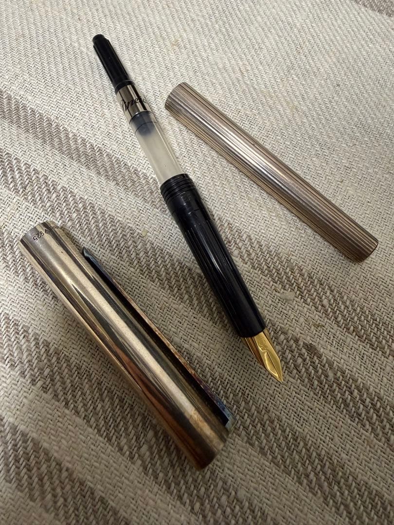 デューポン万年筆スターリングシルバー
