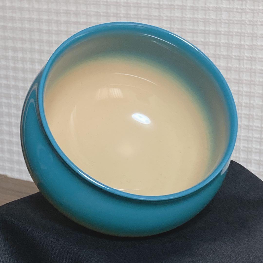 【 輪島塗 】 ブルーベージュグラデーションお椀　カフェボール