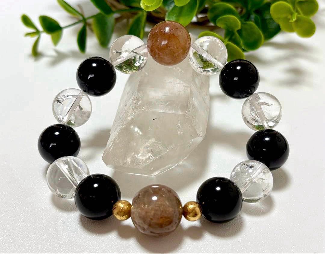 ちょこみんと　究極品質　オリジナルデザインの神大珠ブレス〜天照守護神14〜