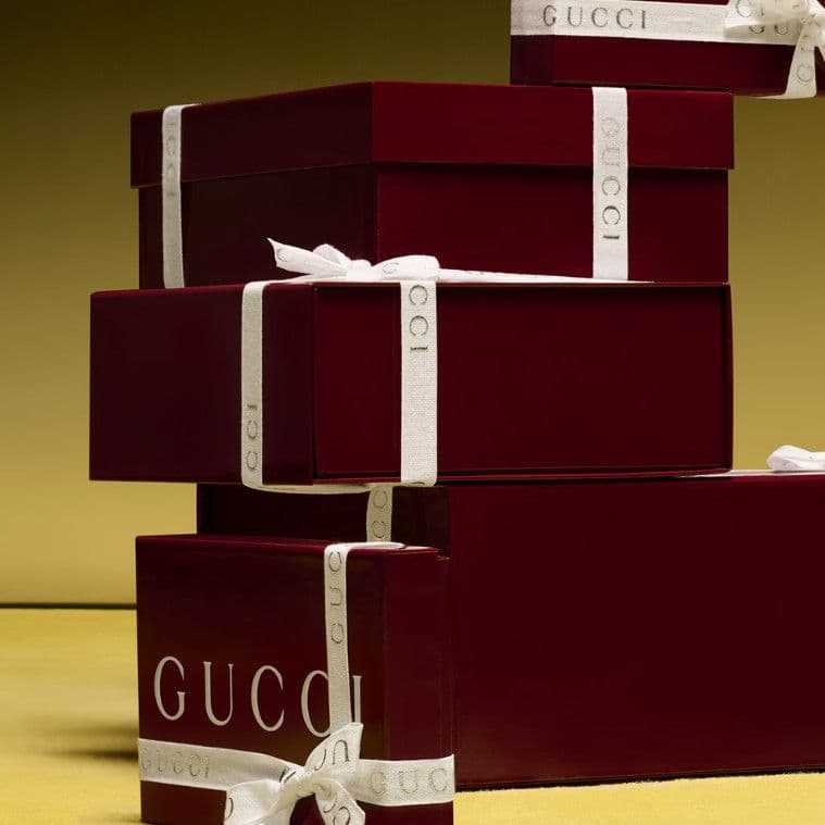 ❤極美品箱付❤GUCCI マフラー ストール スカーフ❤人気ライトグレー❤
