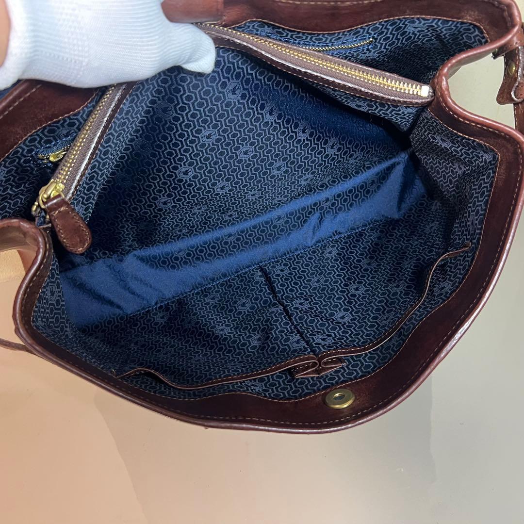 【美品】sot ソット フラップブリーフトートバッグ プエブロレザー ブラウン