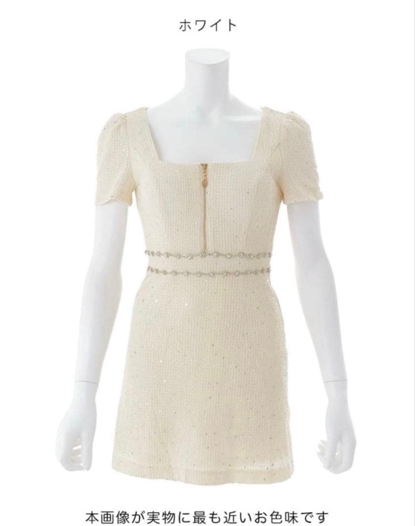 jewels ホワイト ミニドレス
