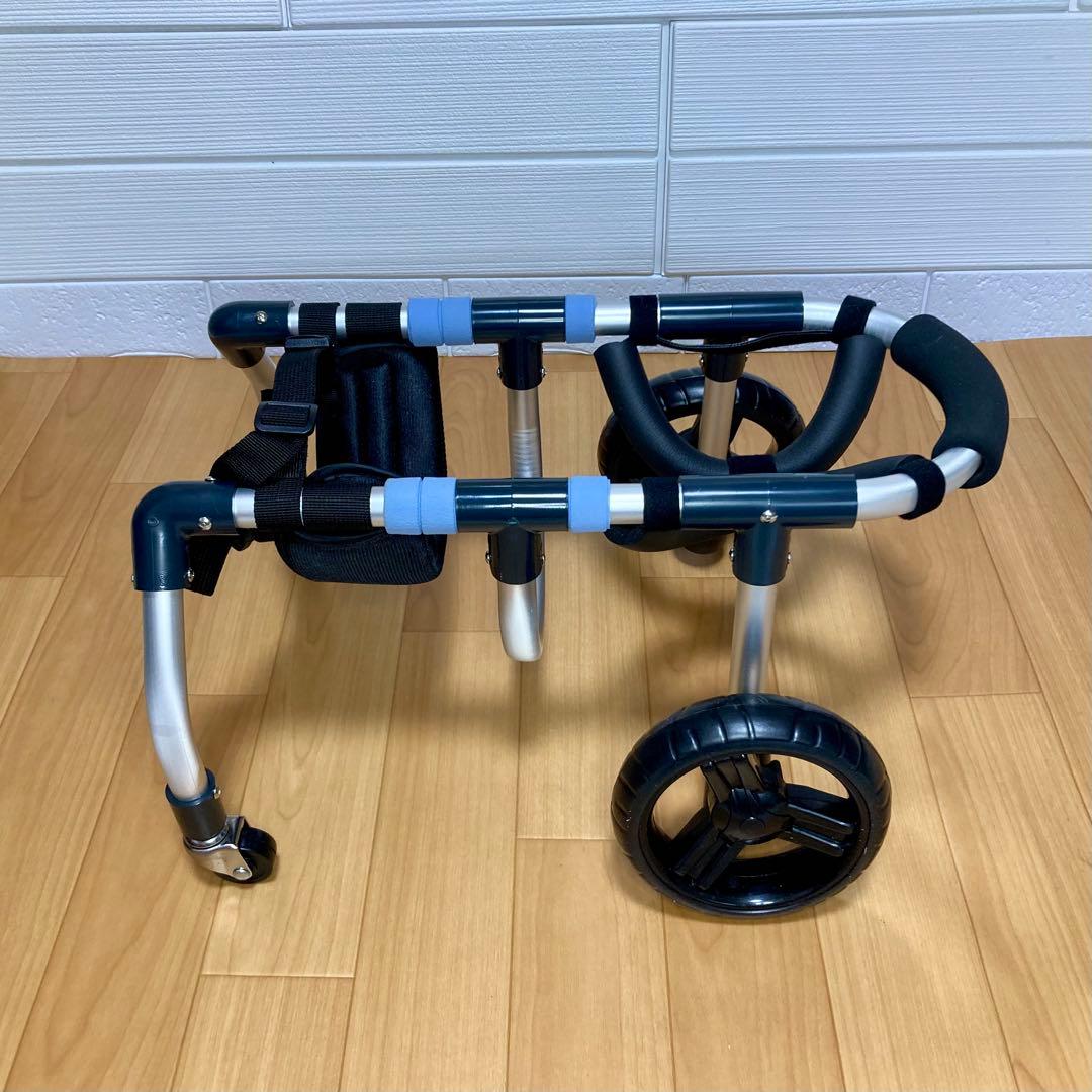 ミチページ■小型犬用4輪　犬の車椅子　犬の歩行器　+オプション