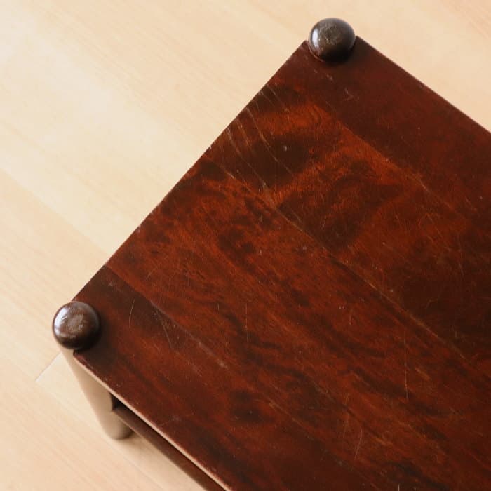 アンティーク 北海道民芸家具 スツール 花台 木製 樺材