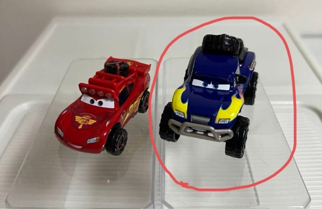 カーズ、ミニカー、（マテル）オフロードタイプ、マックイーン、ブルー・グリット