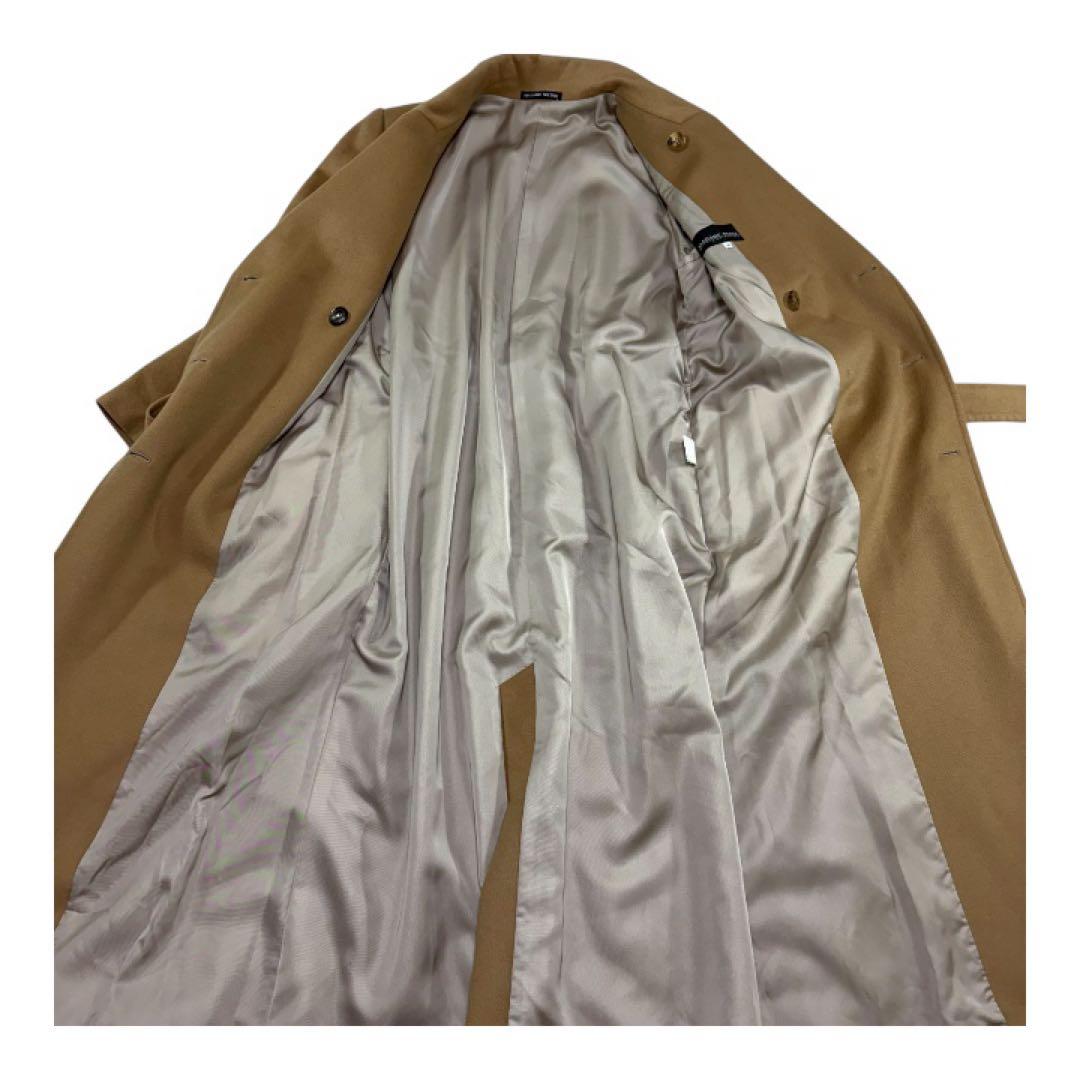 【極美品】マダムニコル キャメル カシミア100% ダブルチェスターコート M