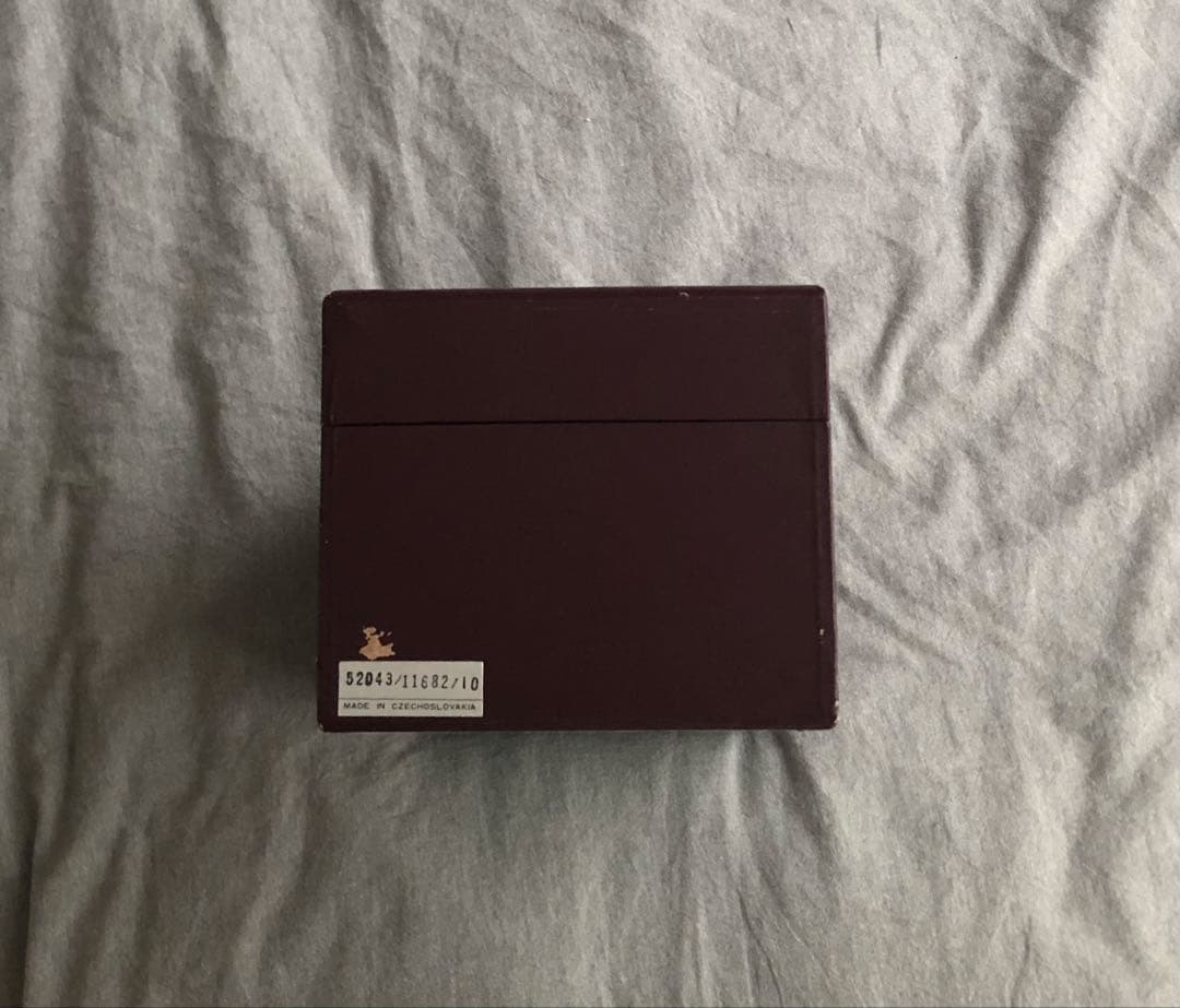 [未使用] ボヘミアクリスタル 花瓶 ヴィンテージ ハンドカット 正規輸入品