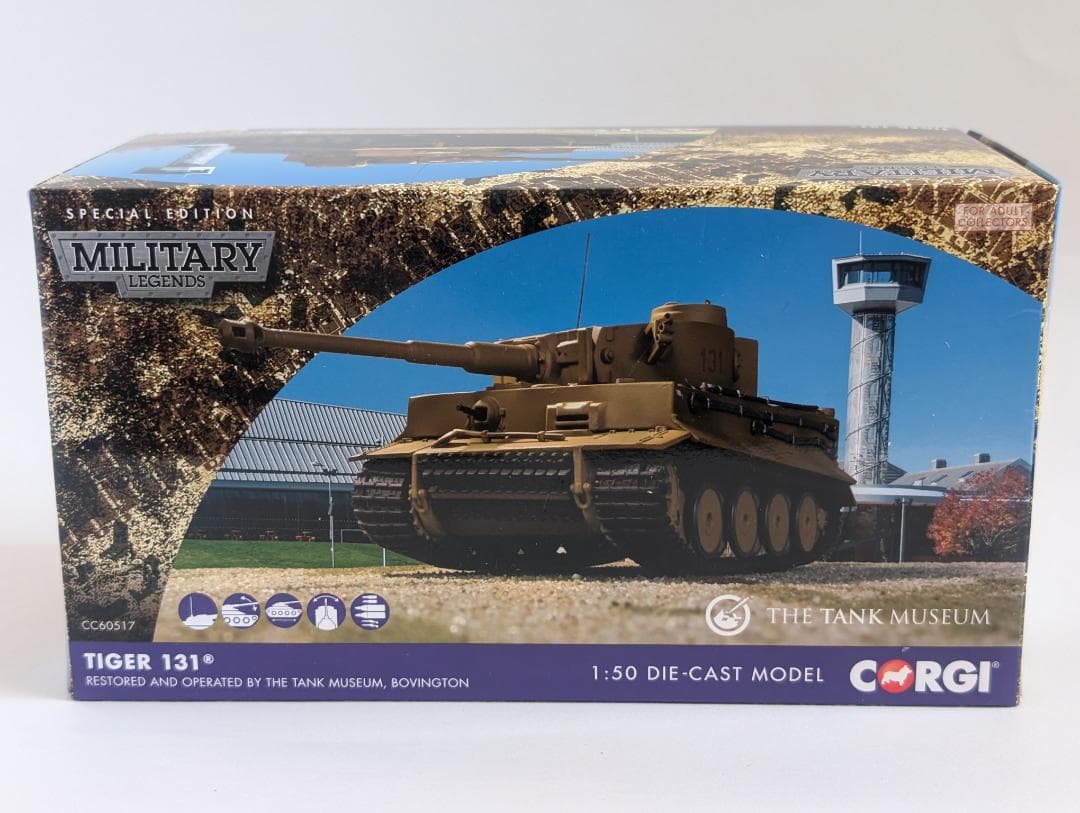 【新品未開封】英国コーギー社 タイガー131戦車ボービントン博物館CC60517