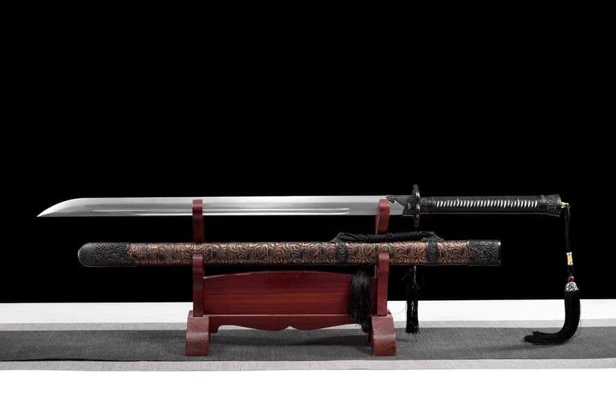 梅の青刀 武具　刀装具　日本刀　模造刀　居合刀 手鍛造打 鋼刀 武蔵 鑑賞用