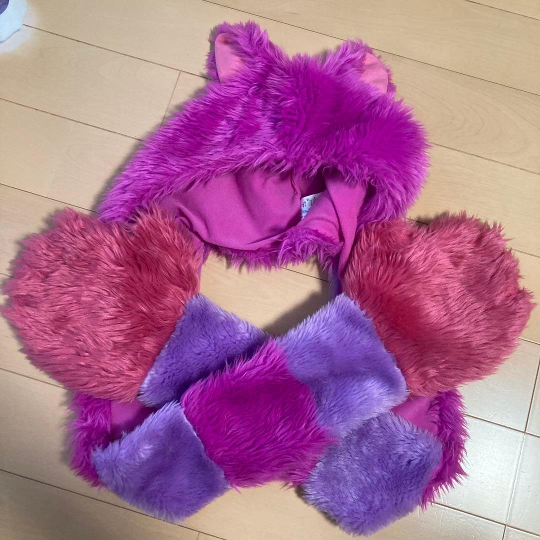 ディズニーファンキャップマフラー チシャ猫 ファンキャップ