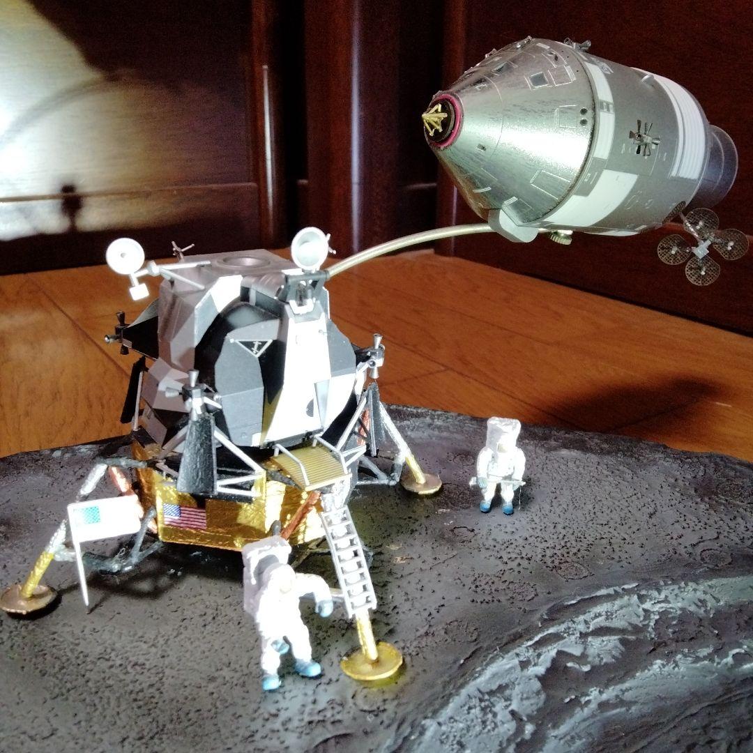 APOLLO11月着陸船と指令船のモデル 1/72