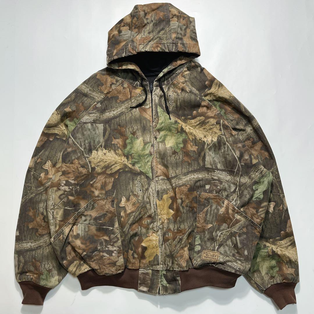 りんご様90s ウォールズ リアルツリー柄 アクティブジャケット 4XL7541