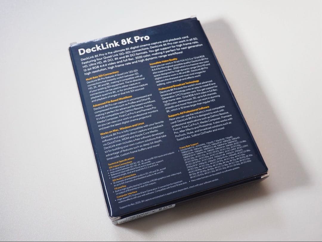 DeckLink 8K Pro ビデオキャプチャーボード