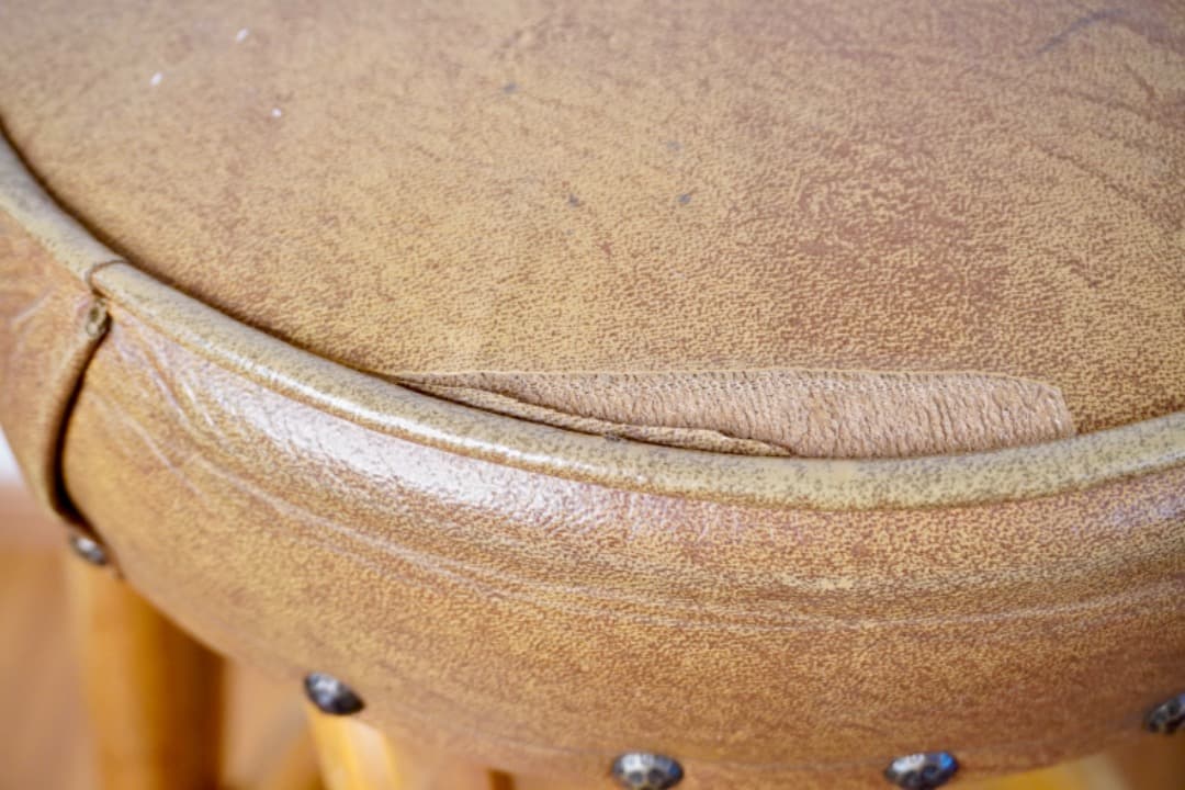 USヴィンテージ ラタン カウンターチェア スツール②