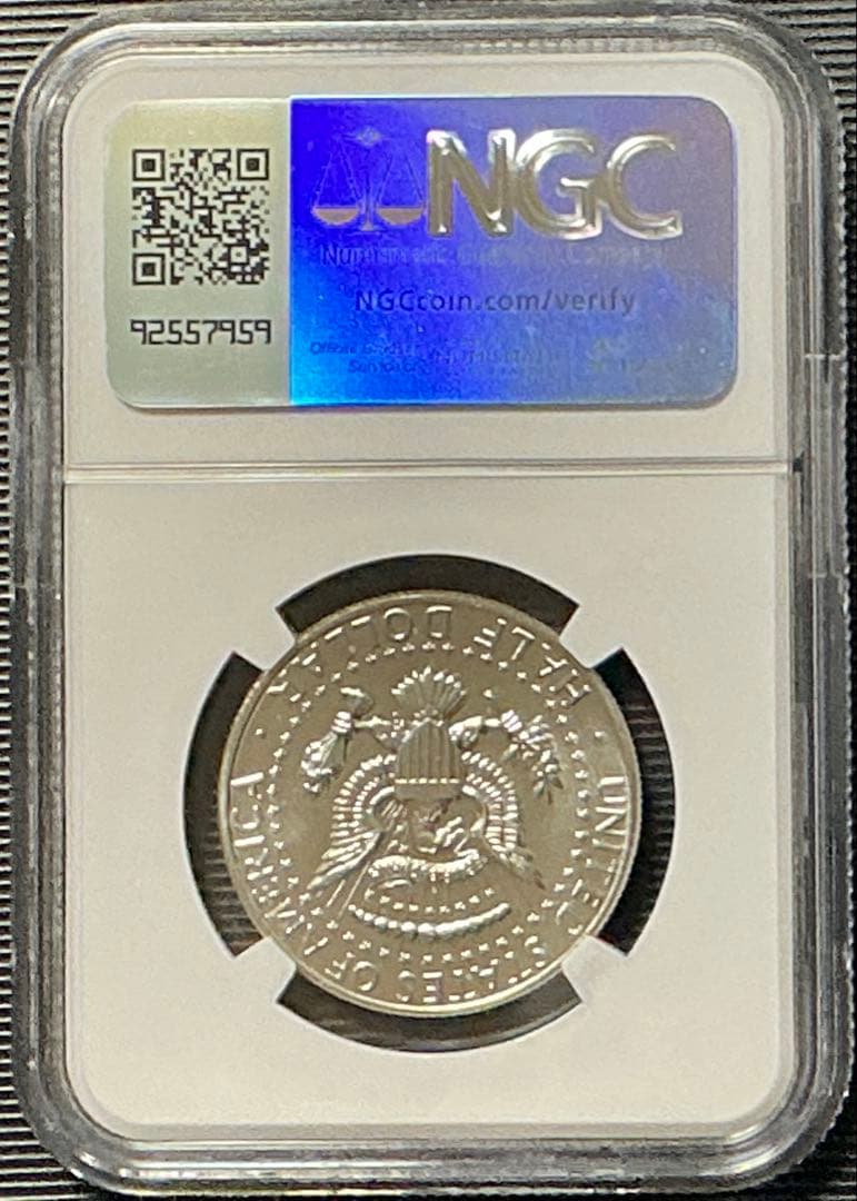 【NGC鑑定】1964年 ケネディ ハーフダラー PF65 銀貨オリジナルラベル