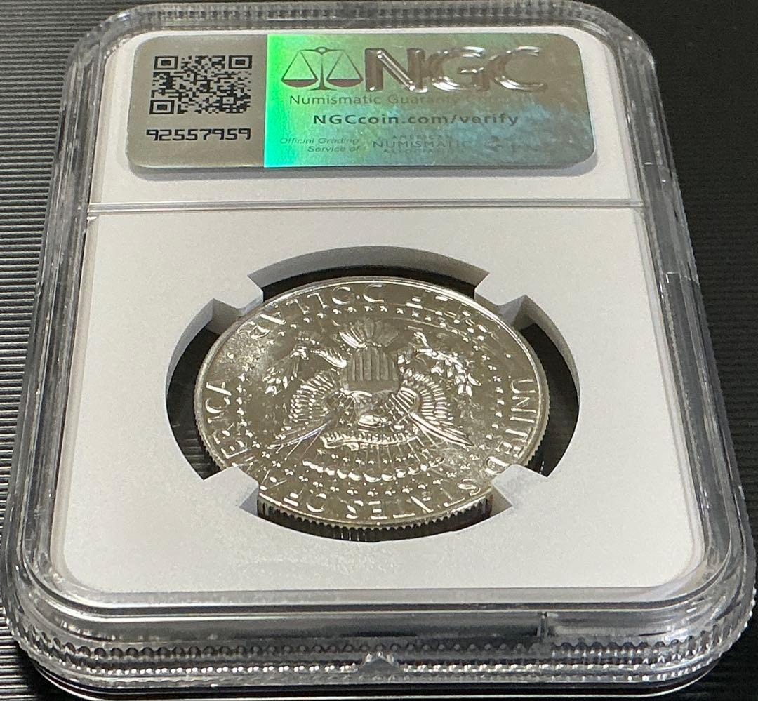 【NGC鑑定】1964年 ケネディ ハーフダラー PF65 銀貨オリジナルラベル