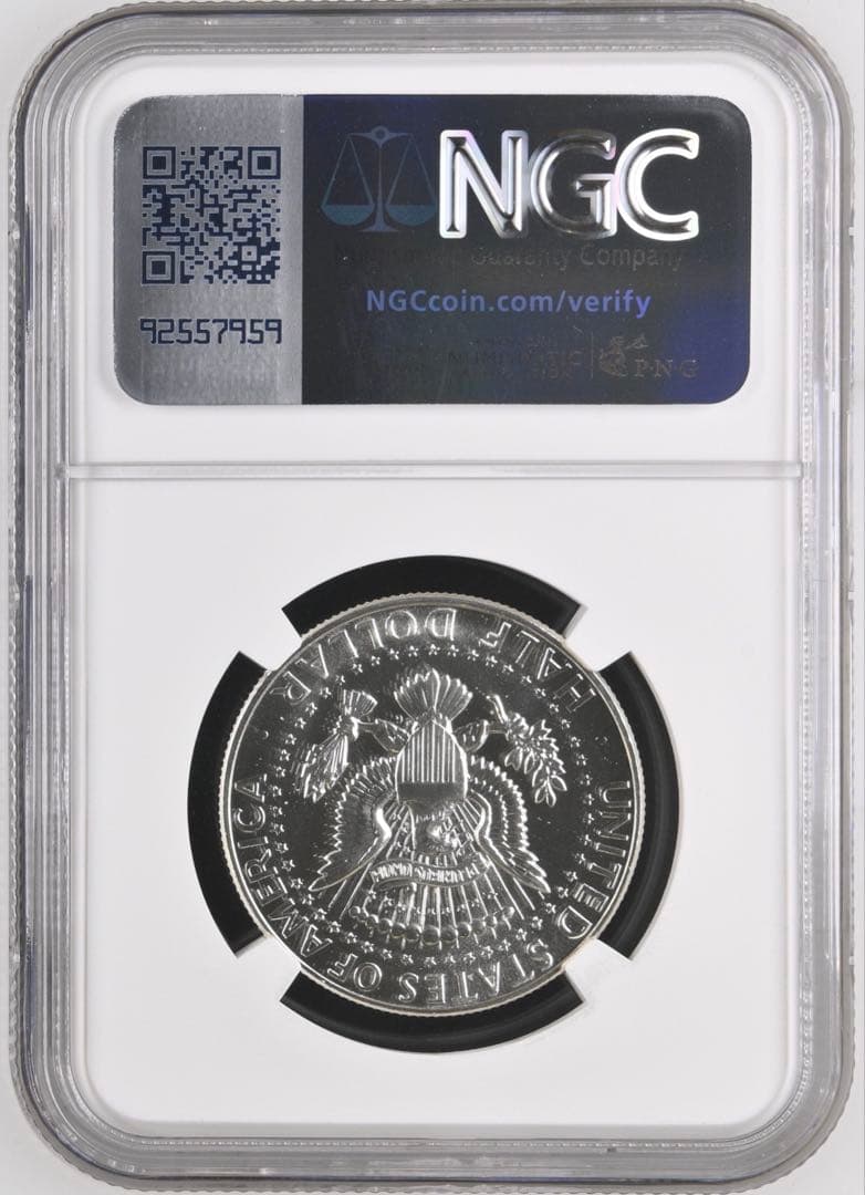 【NGC鑑定】1964年 ケネディ ハーフダラー PF65 銀貨オリジナルラベル