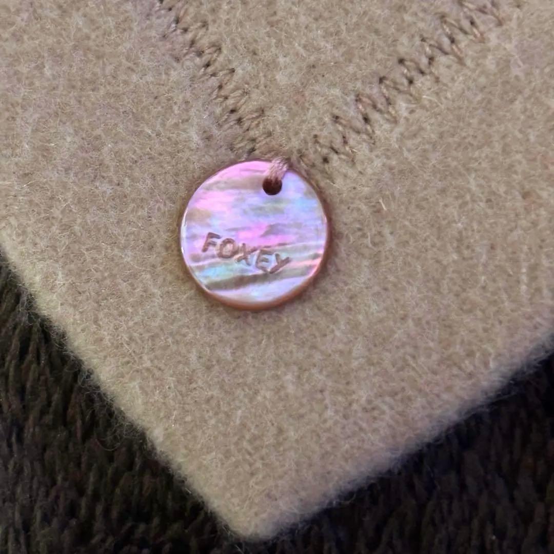 希少！FOXEY フォクシー ロシアンセーブル付き カシミヤス　トール マフラー