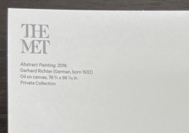 限定マット額装品/ゲルハルト・リヒター/Abstract Painting