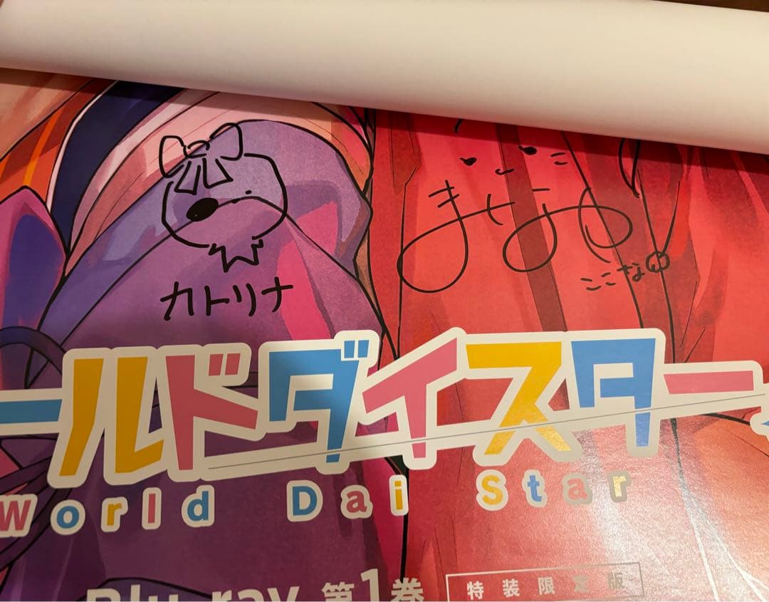 ワールドダイスター　サイン入りポスター