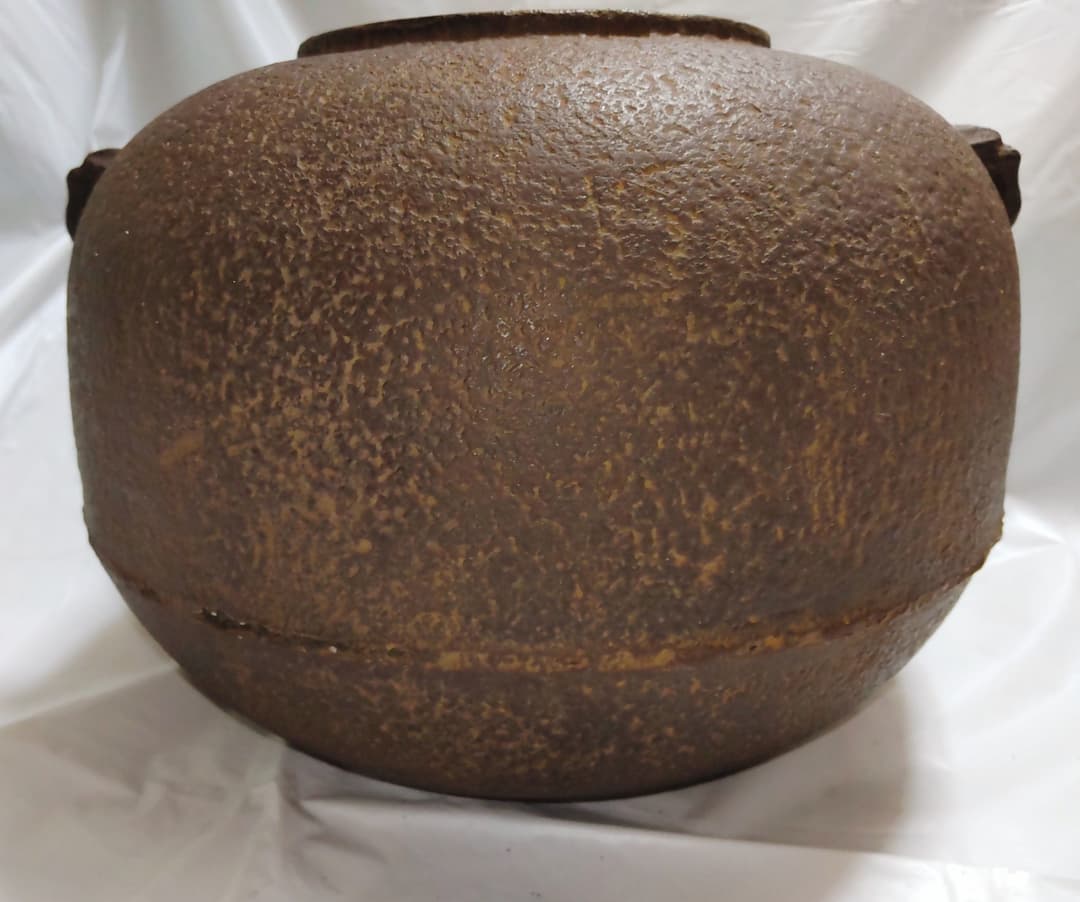 茶道具　丸釜　名越浄味（昌光）作