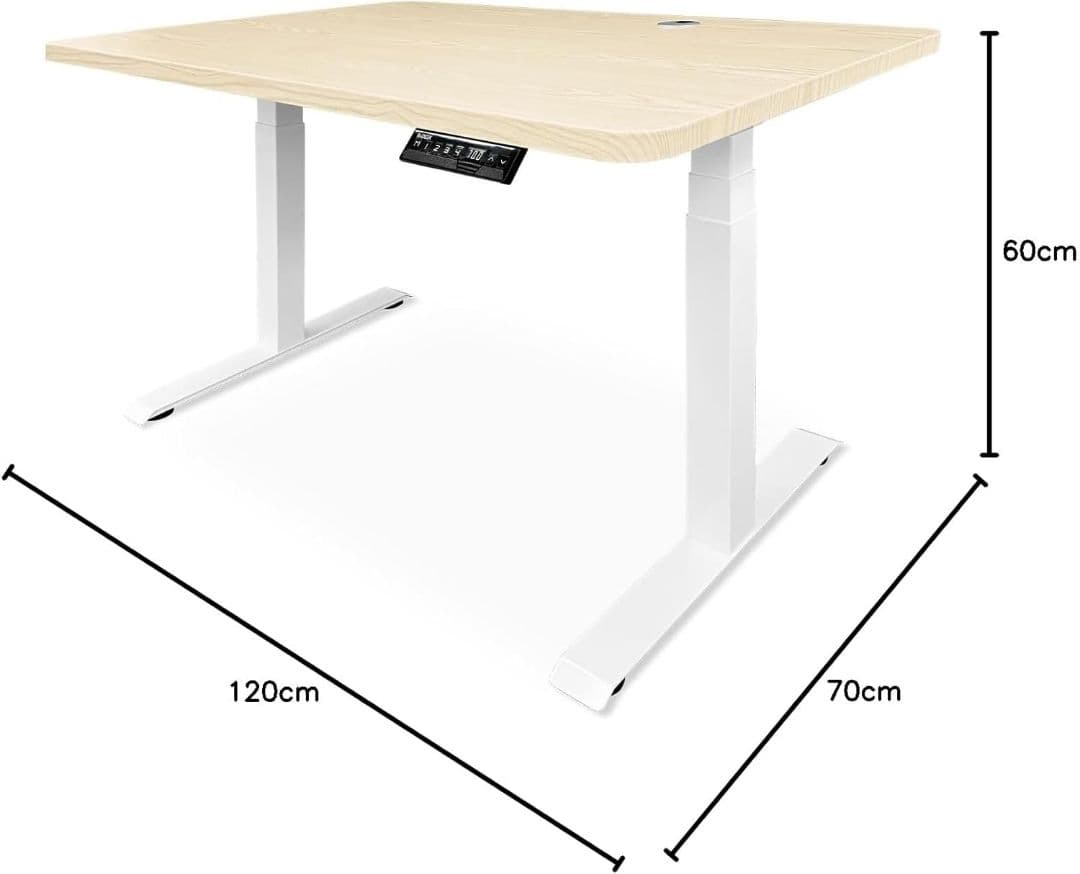 電動昇降デスク 昇降60-121cm 幅120×奥行70cm