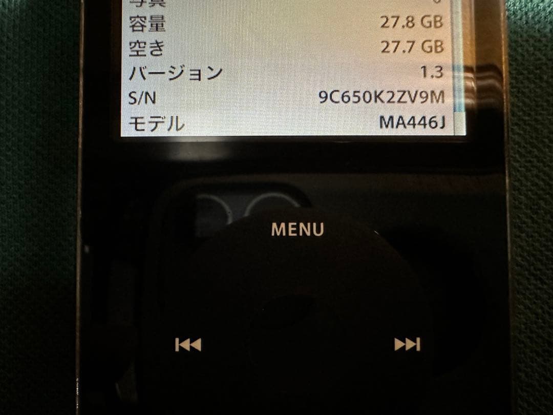 きれいなiPod Classic 5.5世代 MA446 30GB新品バッテリー
