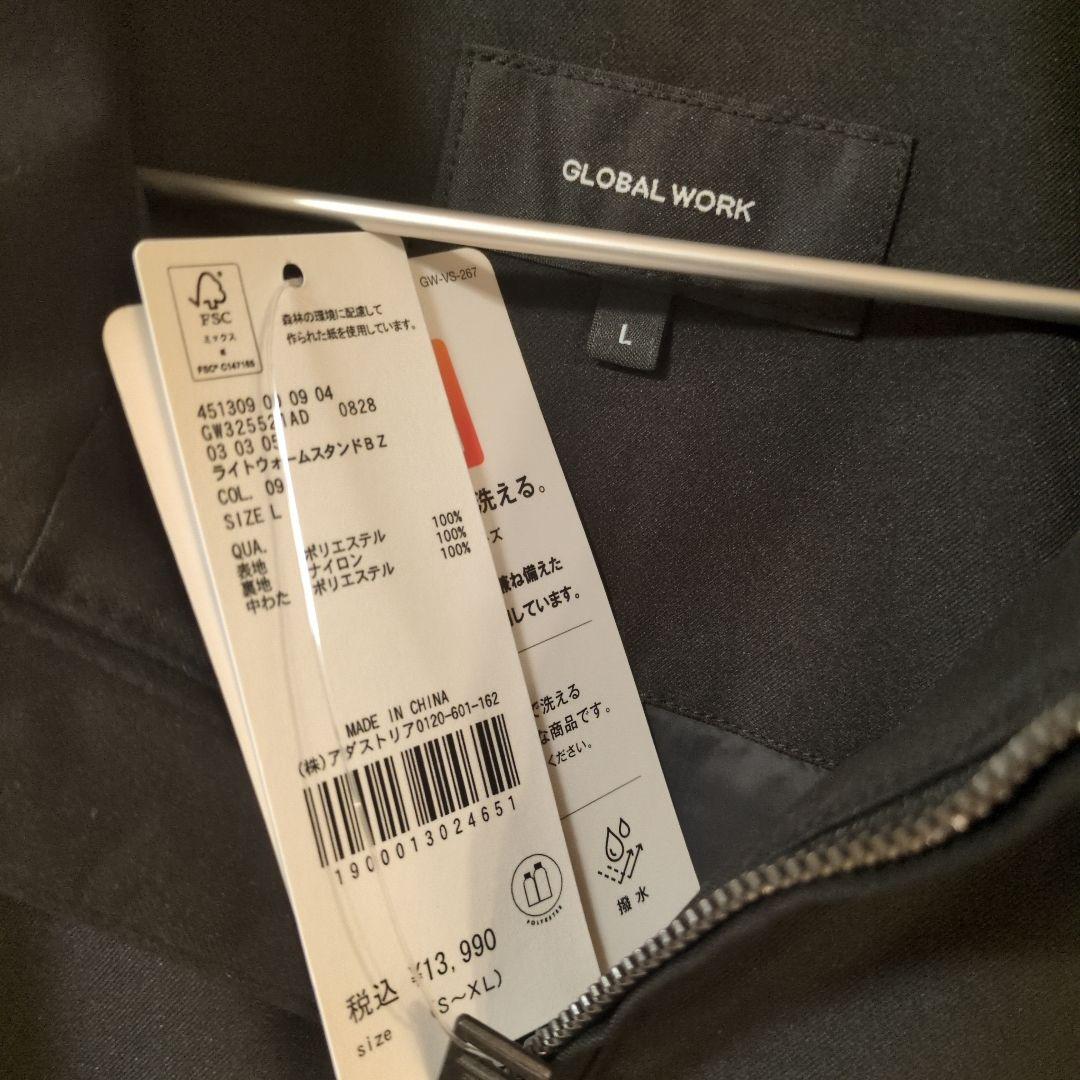 GLOBAL WORK ライトウォームスタンドブルゾン/115829 Lサイズ黒