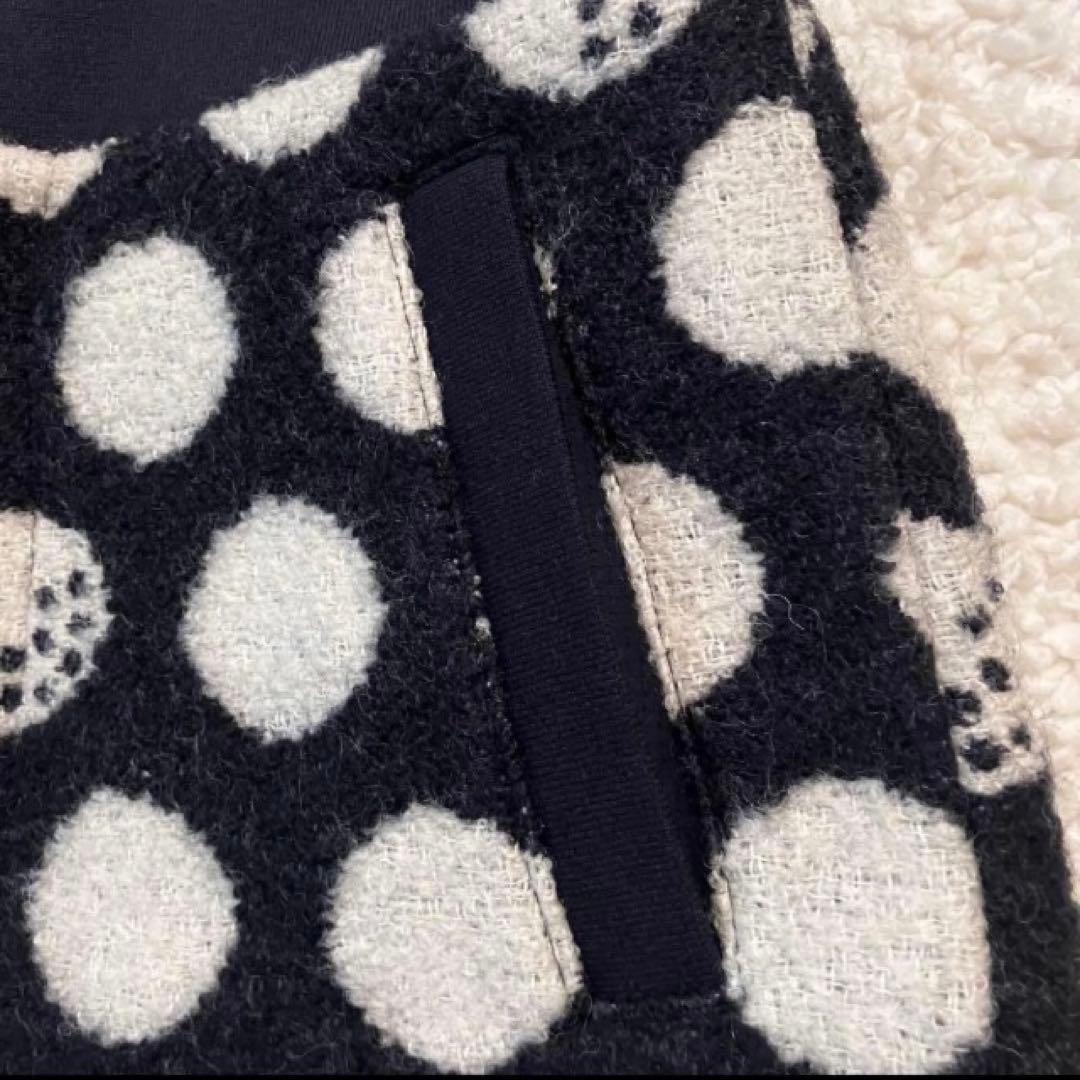 【新品】パーリーゲイツ　中綿リングチェックスカート BIGドット柄　1