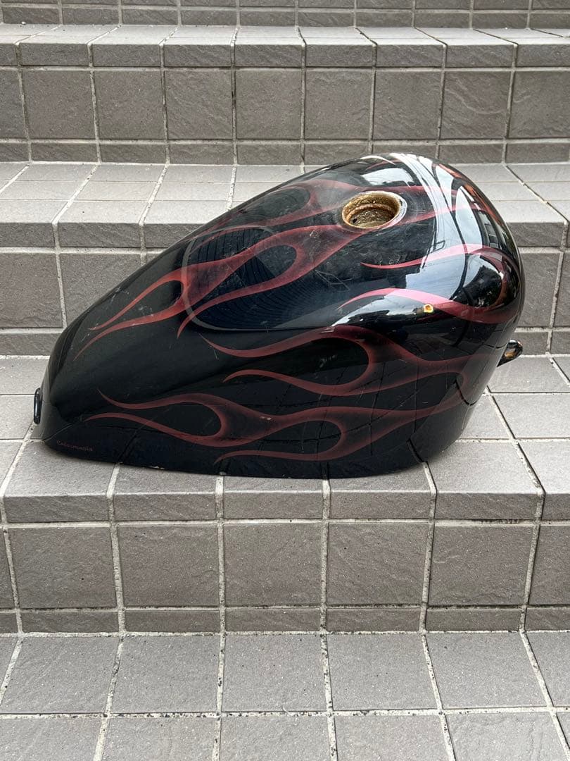 ★ハーレー　スポタン　スポーツタンク　フレイム柄