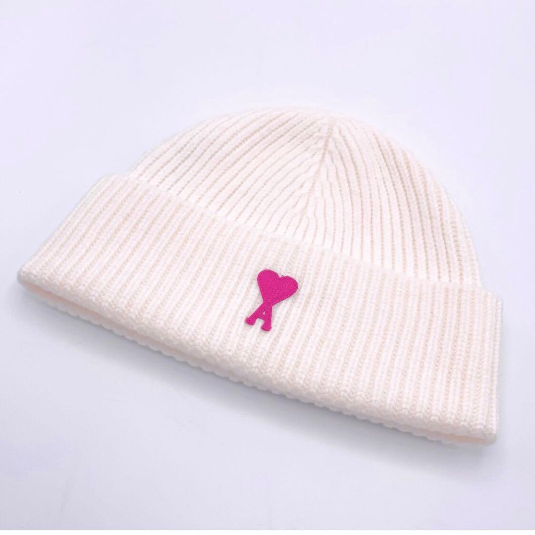 月初セール ami アミパリス ニット帽 ロゴ ウールビーニー ニット 帽子