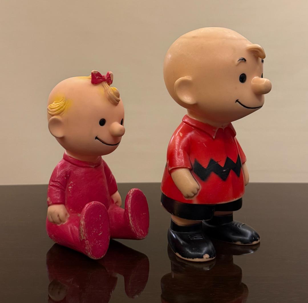 チャーリーブラウン ＆ サリー ソフビ ハンガーフォード 50s