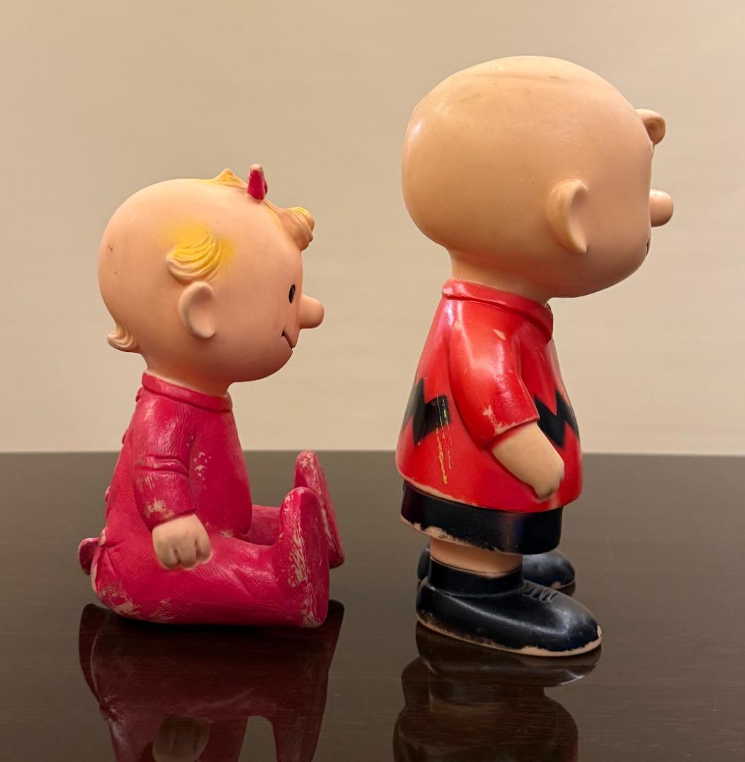 チャーリーブラウン ＆ サリー ソフビ ハンガーフォード 50s