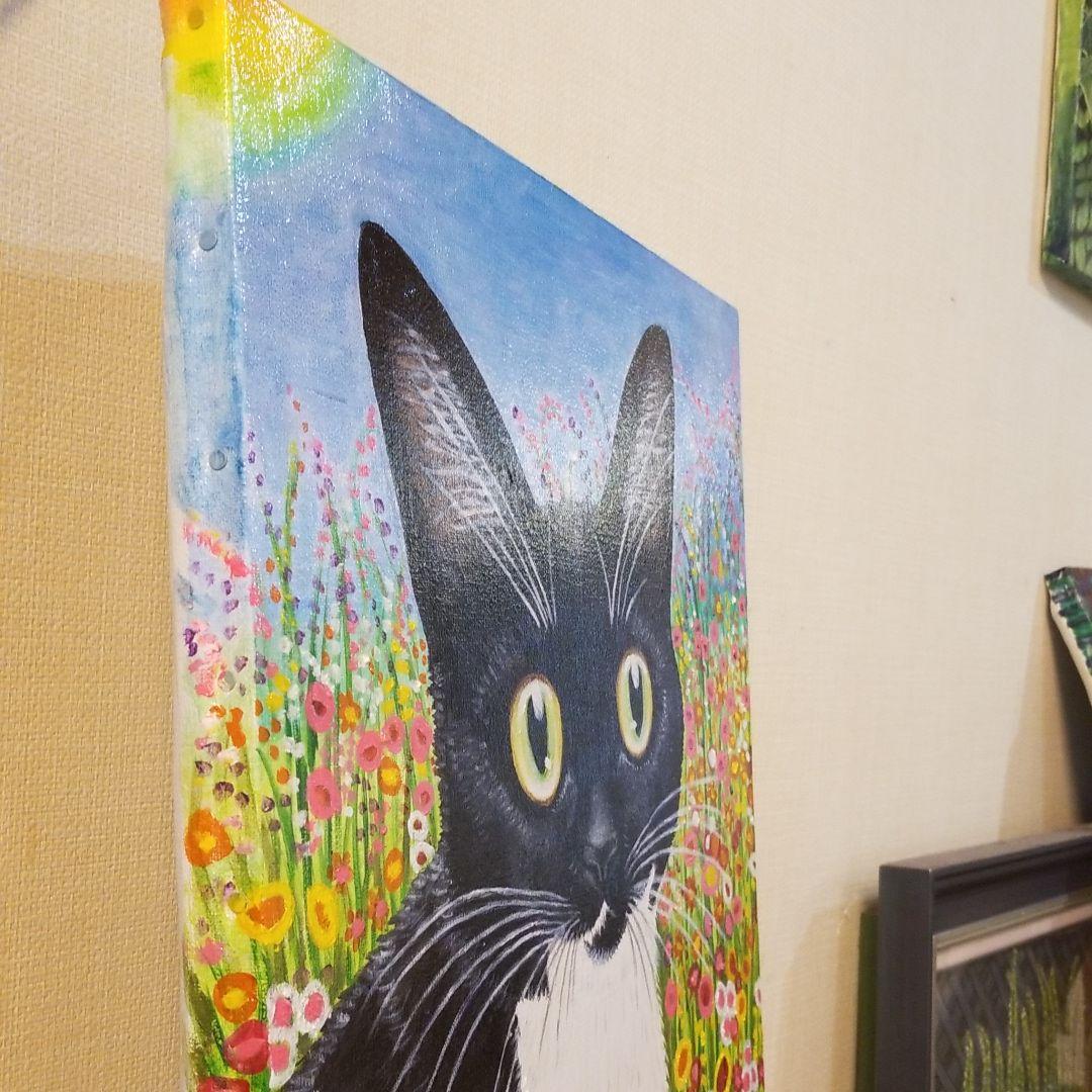 油絵　専用品　こちらを見つめるゆずちゃん