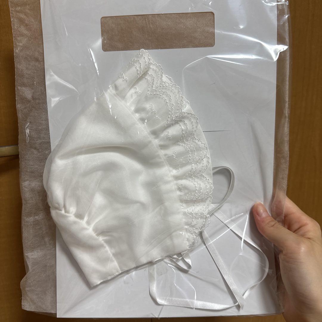 美品 ミキハウス 新生児 セレモニードレス3点セット