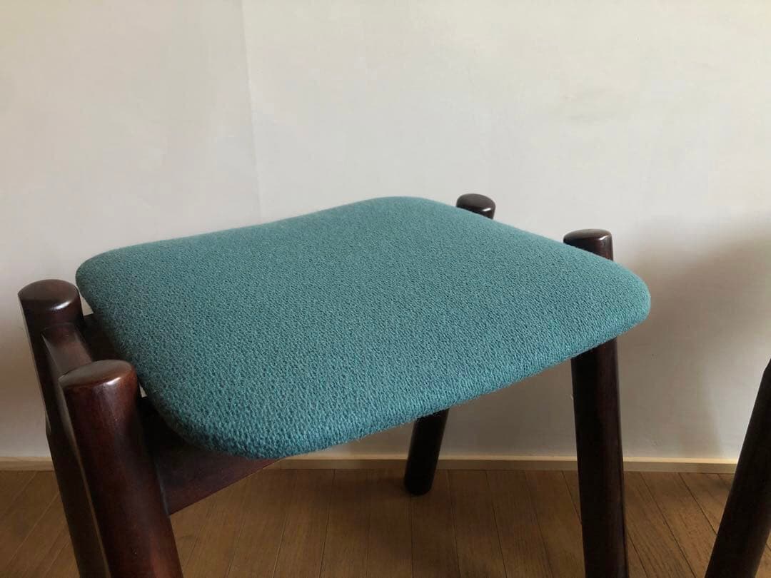 ヴィンテージ WINDS太平 スタッキングスツール2脚セット 飛騨家具 レトロ