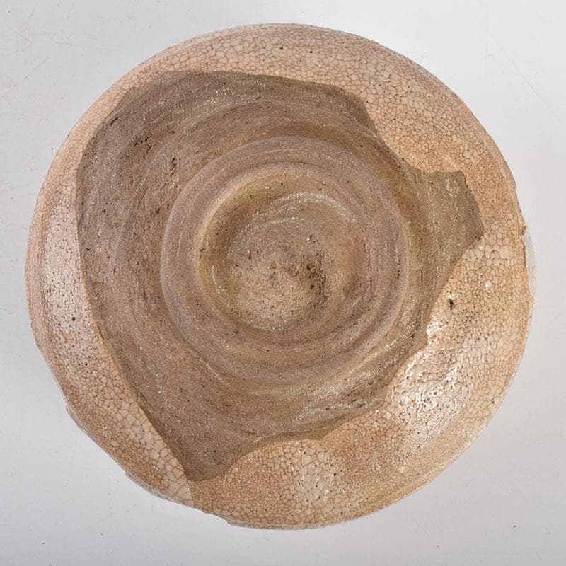 茶道具　志野焼　茶碗　仕覆付　表千家十三代即中斎極箱　D　R4955