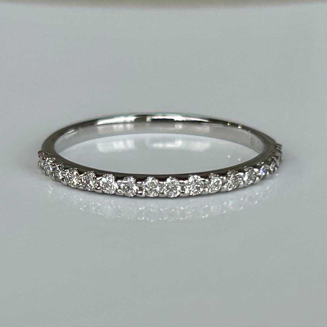 プラチナ　ダイヤモンド　リング　ハーフエタニティ　Pt900