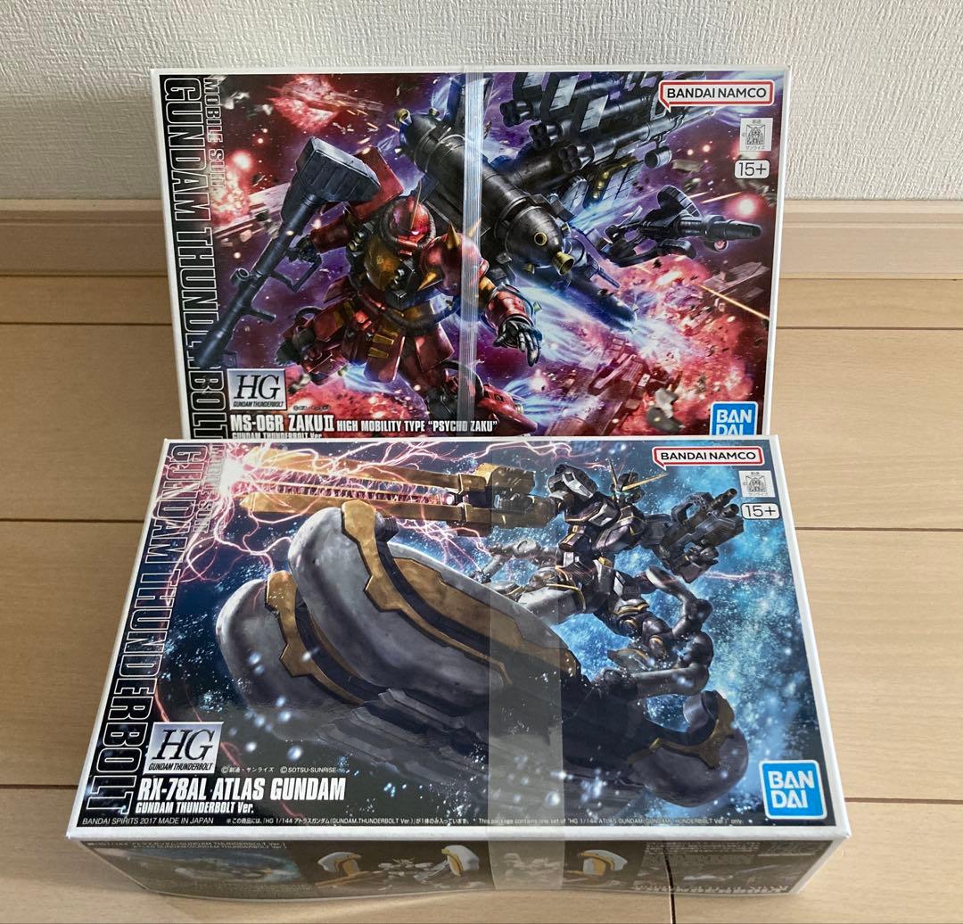 サンダーボルト HGサイコザク、アトラスガンダム他+おまけ