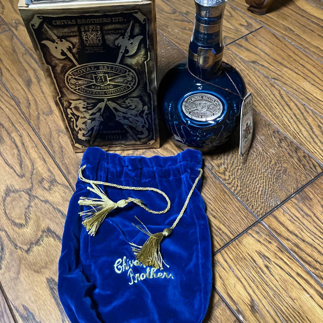  SALUTE 21YEAR OLD ウイスキー青ビンテージ未開封